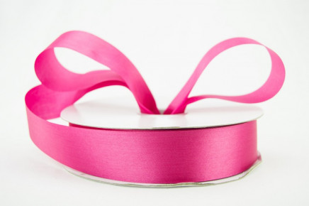 Outdoor Satin Polyester Ribbon Fuchsia