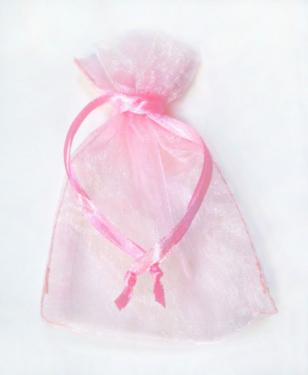 Sheer Organza Pouches Pink