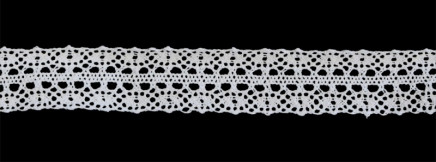 Cotton Crochet Lace White 15381