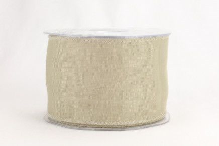 Wired Linen Ribbon Mushroom