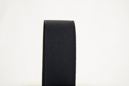 Solid Grosgrain Stiffer Quality Ribbon Black