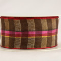 Wired Sheer Combo Stripes & Plaid Beige/Brown