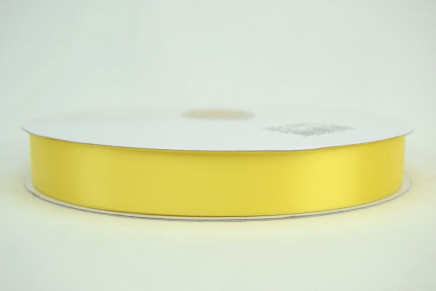 Single Faced Satin Lemon Yellow