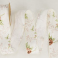 Victorian Floral Brocade Ribbon with Embossed Edge 001