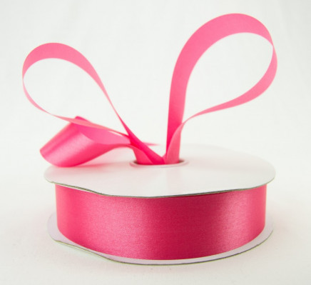 Outdoor Satin Polyester Ribbon Shocking Pink