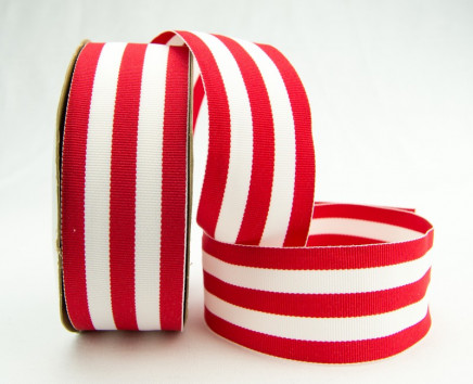 Grosgrain Mono Stripes Red