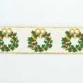 Wired Jacquard Christmas Wreaths Traditional