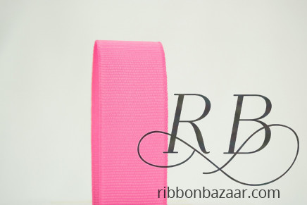 Solid Grosgrain Stiffer Quality Ribbon Hot Pink