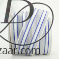 Wired Stripe Metallic Sheer White / Silver