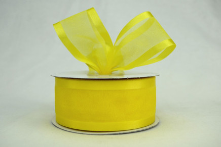 Satin Edge Sheer Organza Canary
