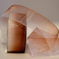 Rainbow Ombre Sheer Organza Brown Ivory
