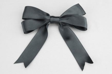 Luxious® Double Faced Satin Charcoal