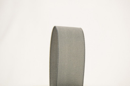 Solid Grosgrain Ribbon Metal Gray