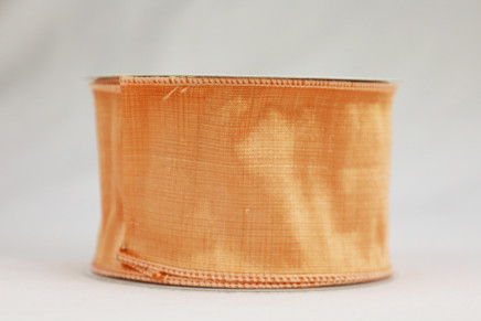 Wired Shiny Taffeta Plain Peach