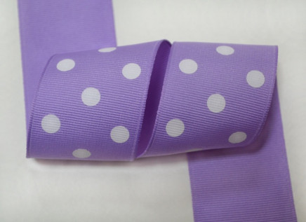 Grosgrain Polka Dots Orchid