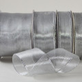Wired Shimmering Metallic Sheer Silver