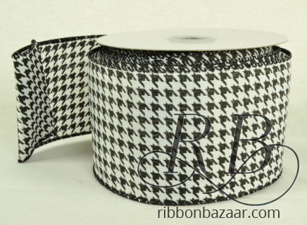 Wired Houndstooth Ribbon