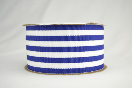 Grosgrain Mono Five Stripes Royal Blue