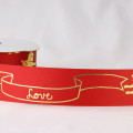 Acetate Valentines With Love Cupid Brings Love (Red / Gold)