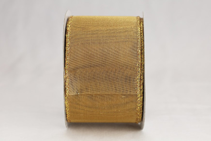 Wired Metallic Sheer Antique Gold