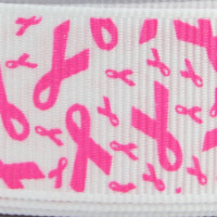 Grosgrain Breast Cancer Awareness Ribbon
