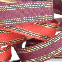 Wired Grosgrain with Metallic Stripes