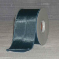 Wired Bengaline Moire Ribbon Antique Blue