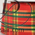 Wired Christmas Plaid with Metallic Weave