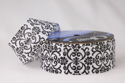 Moroccan Pattern Ribbon White