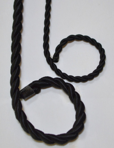 Twisted Cord Rope 2 Ply Black