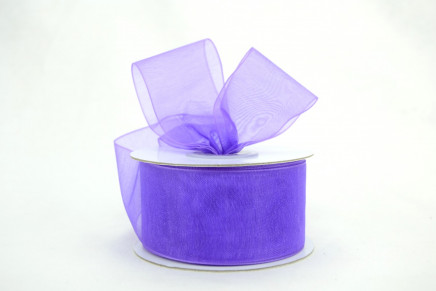 Plain Sheer Organza Purple