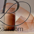 Rainbow Ombre Sheer Organza Brown Ivory