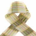 Wired Multi Color Ribbed Taffeta Taupe / Ivory