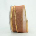 Wired Woven Shimmer Edge Metallic Sheer Copper