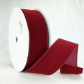 Waterproof Wired Velvet Ribbon – Outdoor-Ready for Wreaths & Garlands Holiday Red
