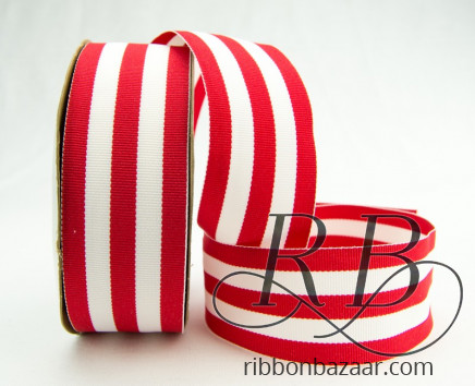 Grosgrain Mono Stripes Red