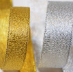 Metallic Lurex Ribbon – Woven Gold & Silver Fibers – Non-Fray & Reflective