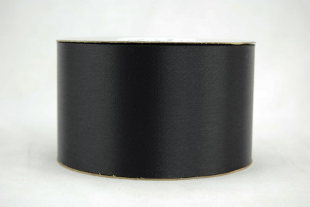 Outdoor Satin Acetate Ribbon Black