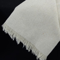 Linen Sheet Wrapper with Fringed Edge