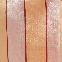 Wired Horizontal Striped Raw Silk Ribbon