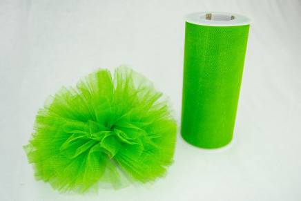 Gala Sparkle Tulle Lemon Green