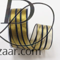 Wired Metallic Sheer Navy & Gold Stripes Gold / Navy