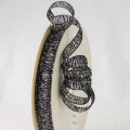 Curling  Ladder Ribbon Black / Silver