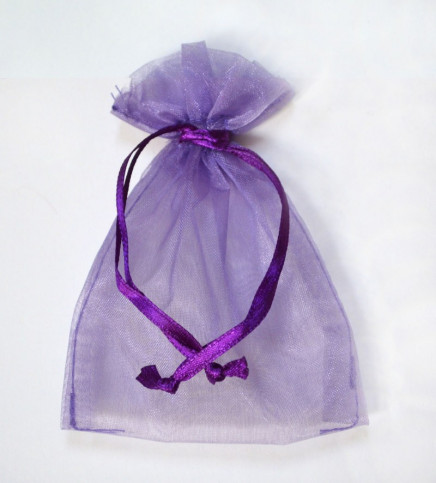 Sheer Organza Pouches Purple