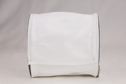 Wired Polyester Dupioni White