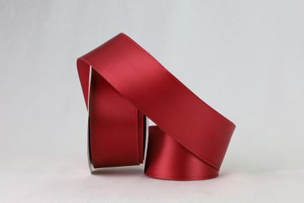 Wired Double Faced Satin Light Burgundy
