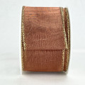 Wired Metallic Sheer Copper (Gold Edge)