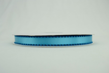 Feather Edge Double Faced Satin Turquoise