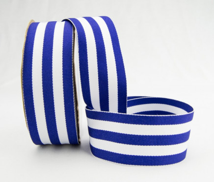 Grosgrain Mono Stripes Royal Blue