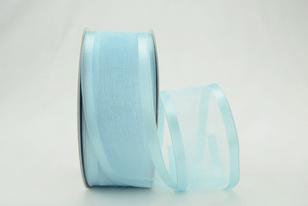 Wired Satin Edge Organza Light Blue